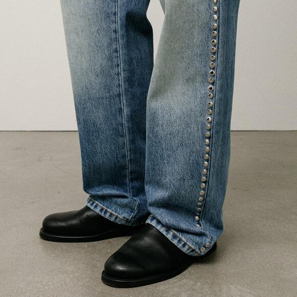 🖤 Stussy x Wales Bonner Studded Denim Jeans Men 34 - Picture 4 of 6